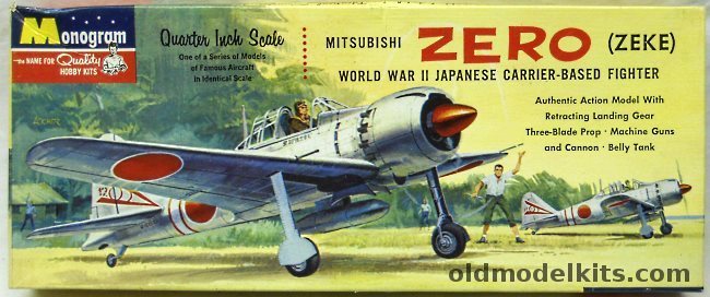 Monogram 1/48 Mitsubishi Zero (Zeke) A6M5 - Four Star Issue, PA73-98 plastic model kit